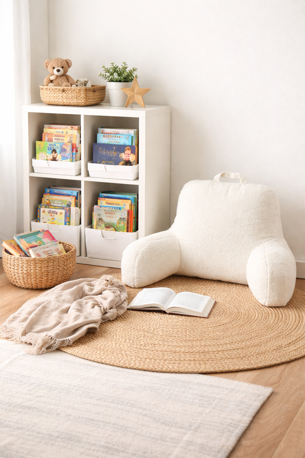 Simple Kids Reading Nook (No Fancy Setup Needed)